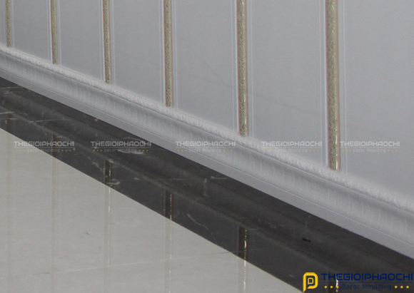 len chân tường nhựa hàn quốc màu trắng pw